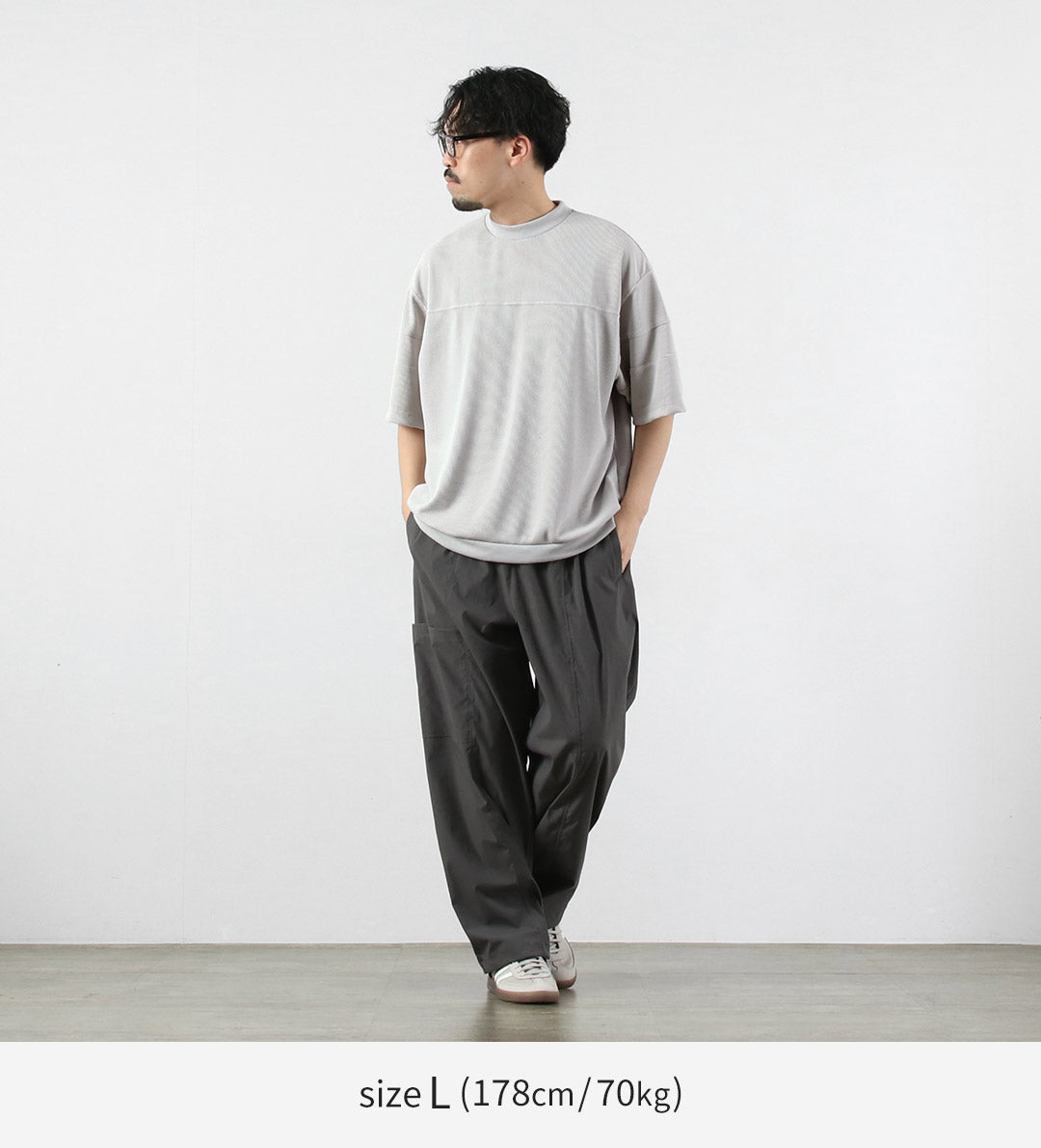 RAG（ラグ） クイックドライ ワッフル フットボールTシャツ 日本製