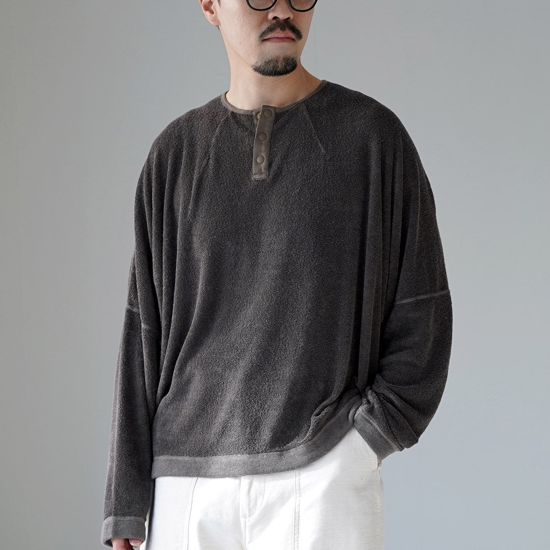 KEMA DESIGNS（ケマデザインズ） リネンパイル ヘンリーネック プル
