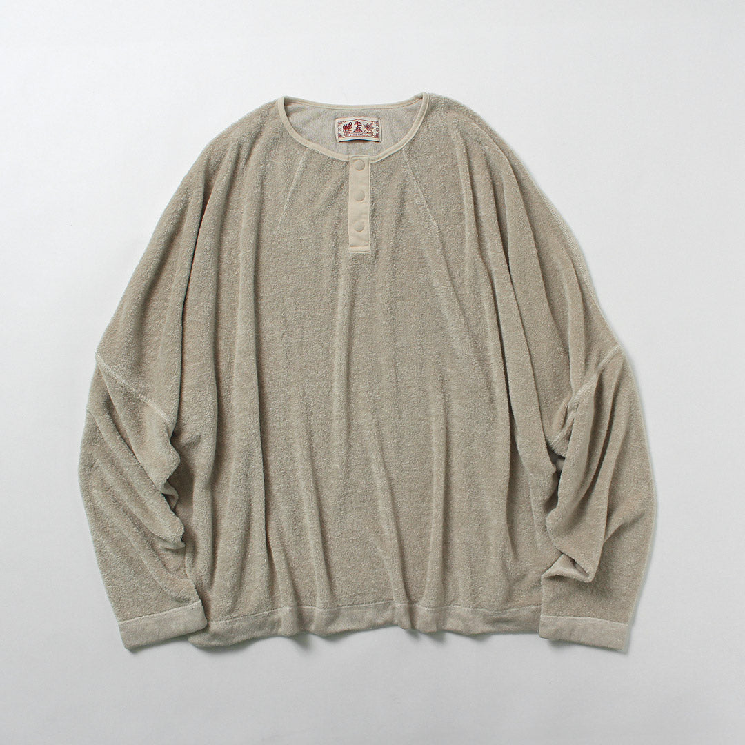 KEMA DESIGNS（ケマデザインズ） リネンパイル ヘンリーネック プル