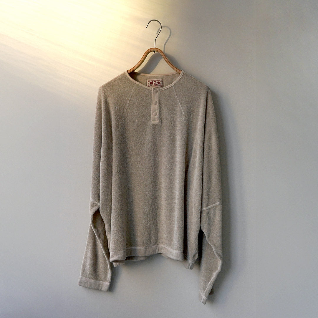 KEMA DESIGNS（ケマデザインズ） リネンパイル ヘンリーネック プル