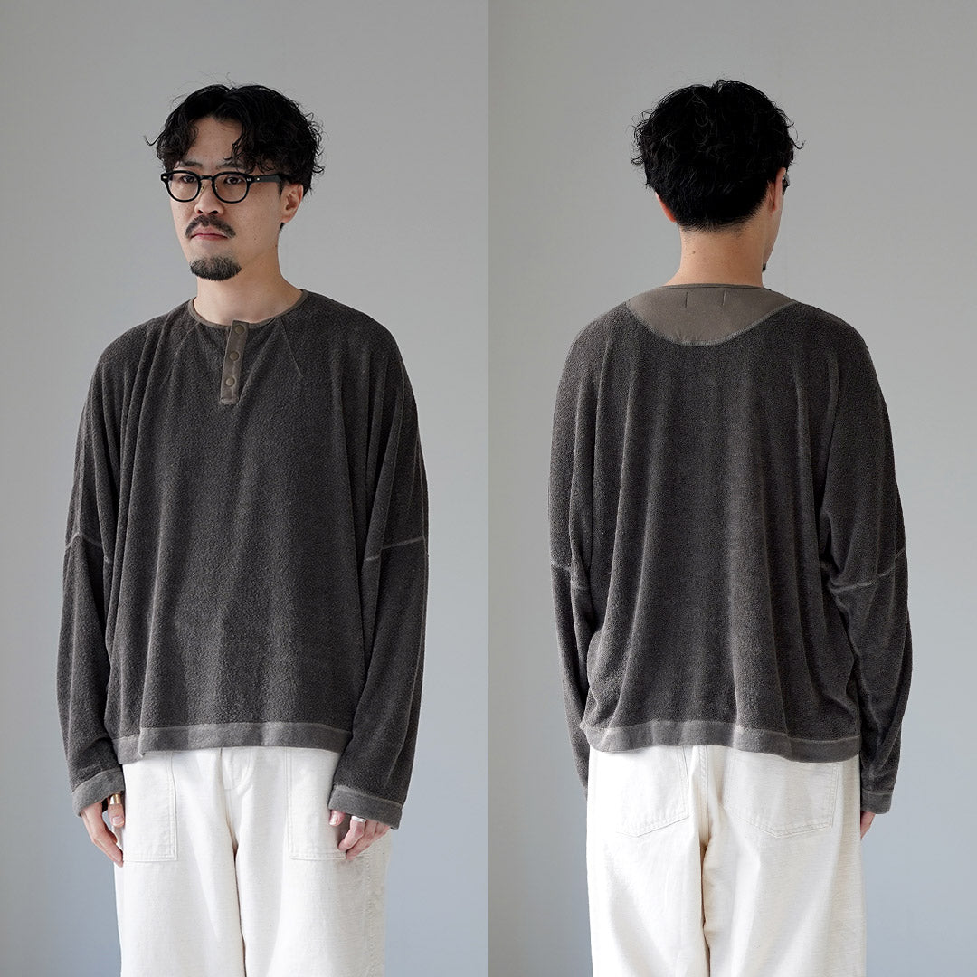 KEMA DESIGNS（ケマデザインズ） リネンパイル ヘンリーネック プル