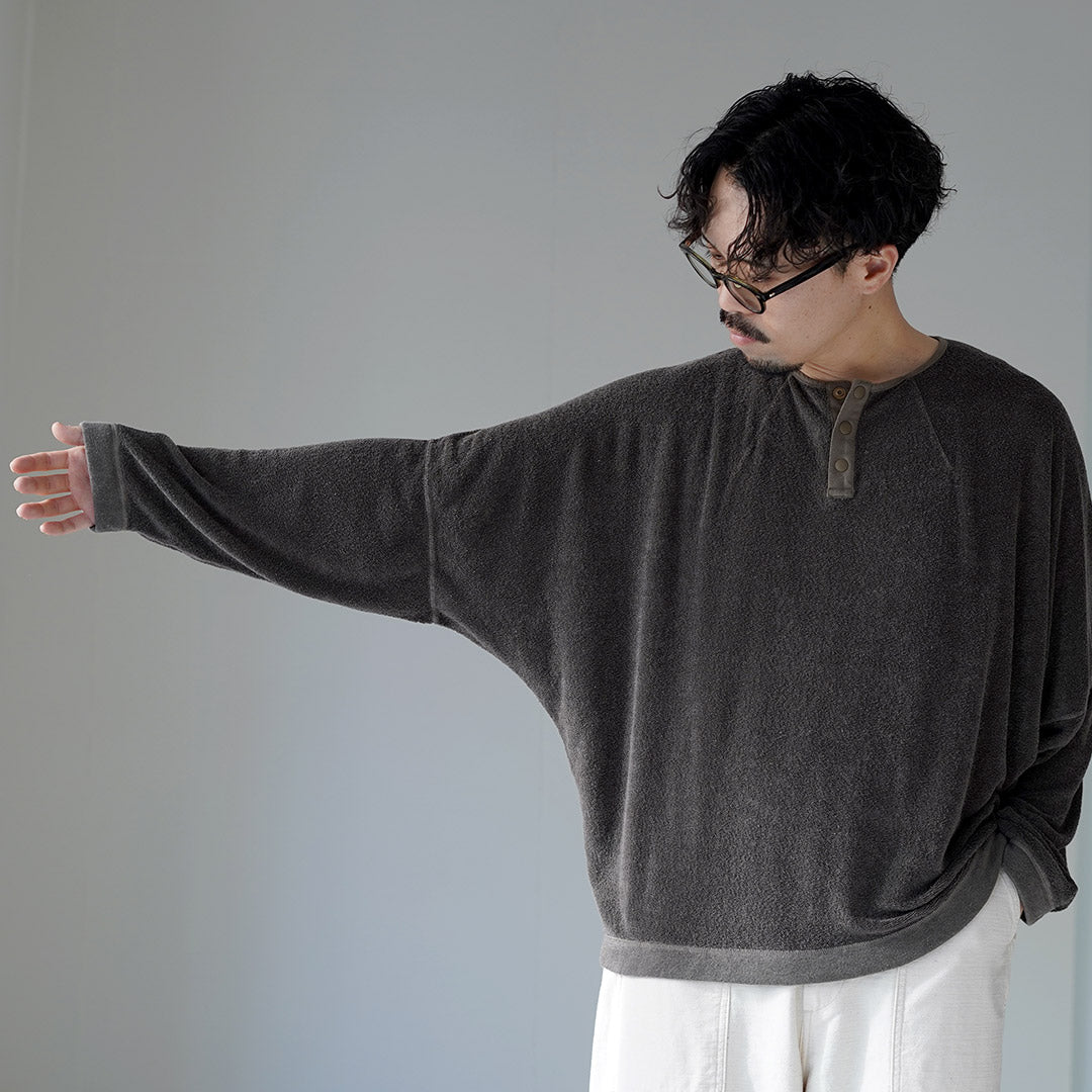 KEMA DESIGNS（ケマデザインズ） リネンパイル ヘンリーネック プル