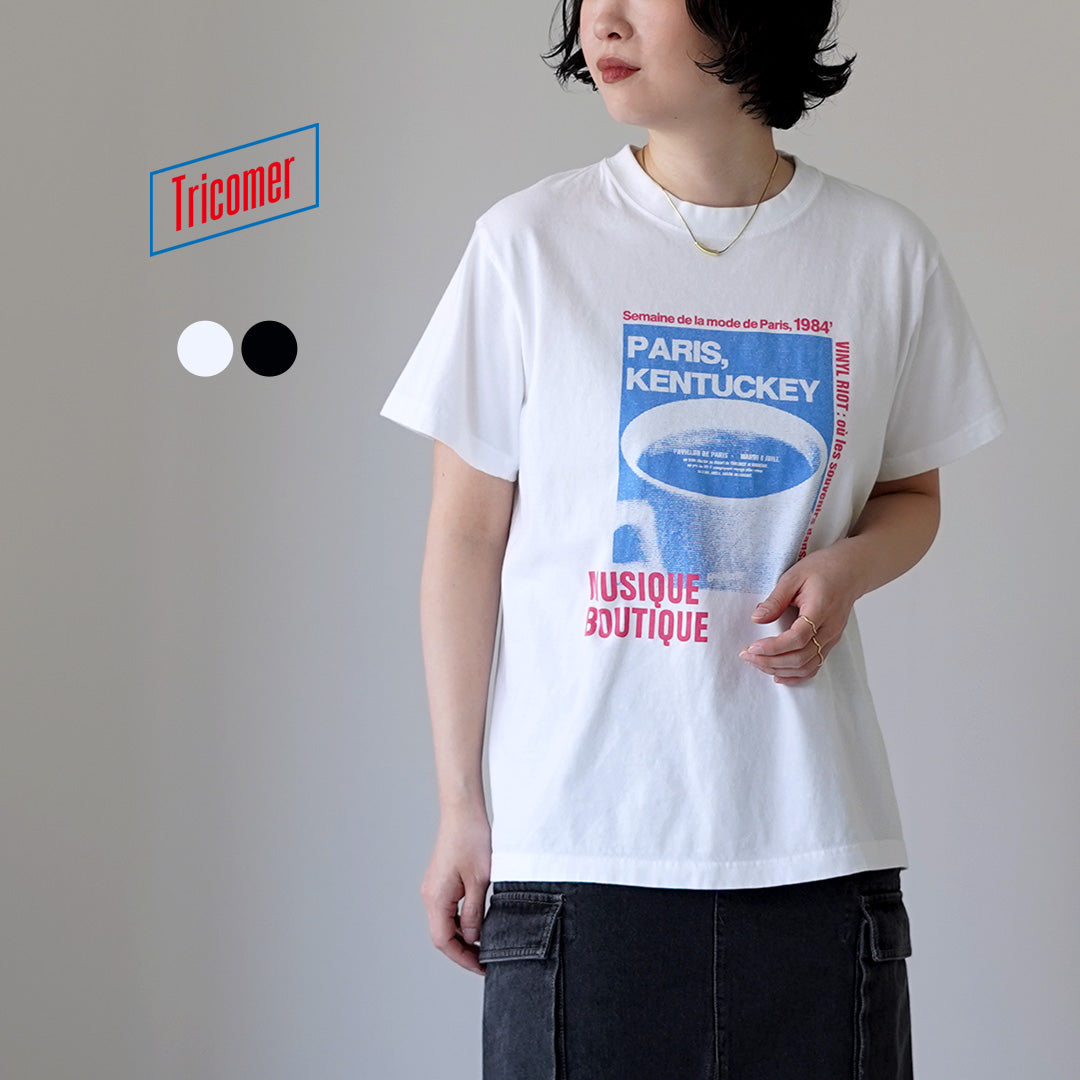 TRICOMER（トリコメル） PARIS,KENTUCKY プリントTシャツ