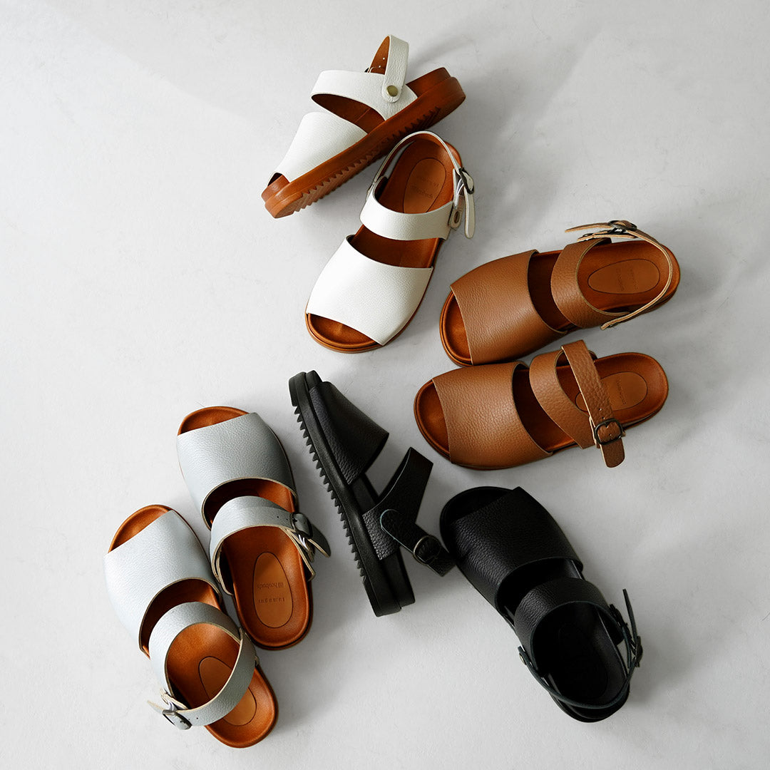 TUMUGU（ツムグ） tumugu×hcubuch welle ヴェレ レザーサンダル 日本製