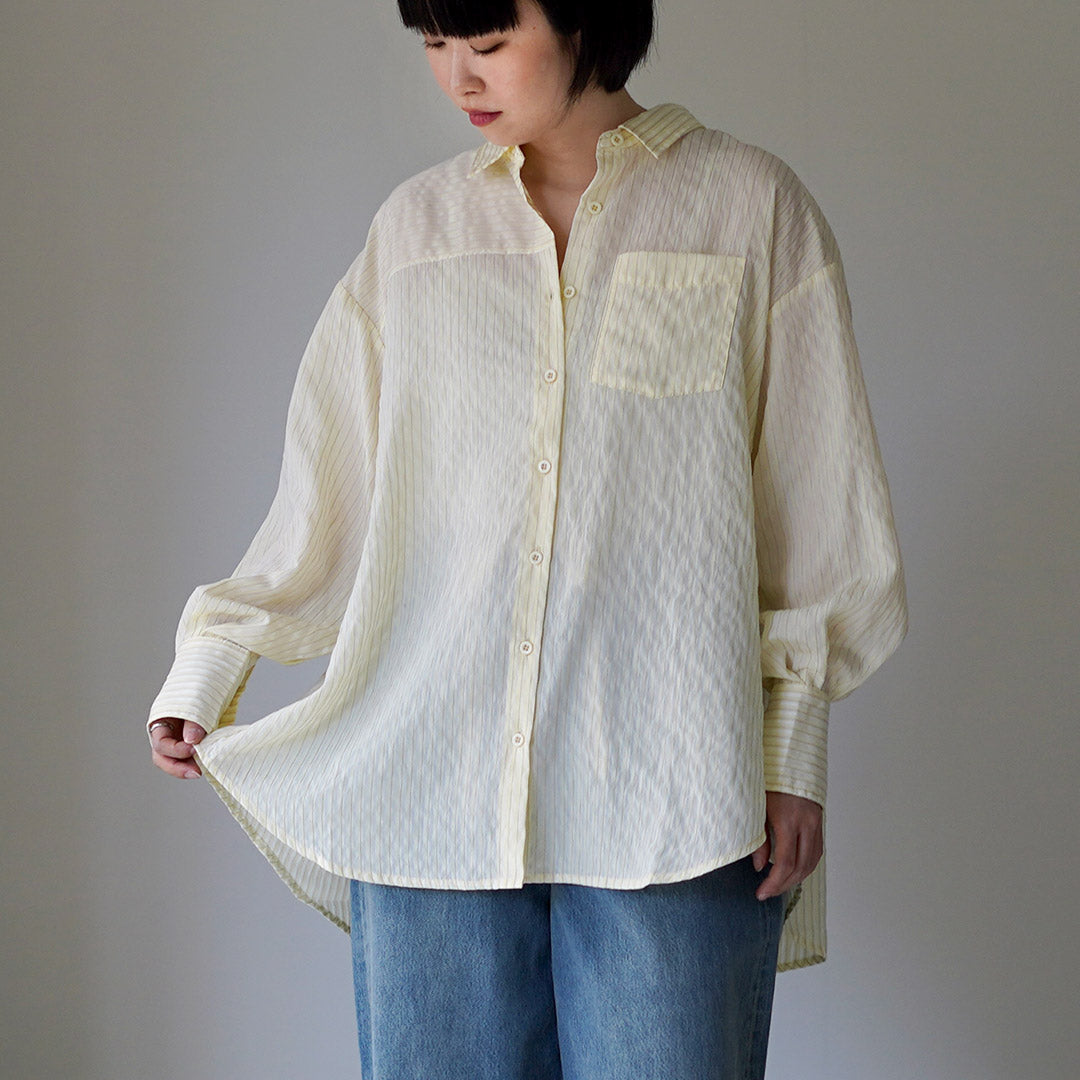 KELEN（ケレン） TESSA シアーストライプシャツ
