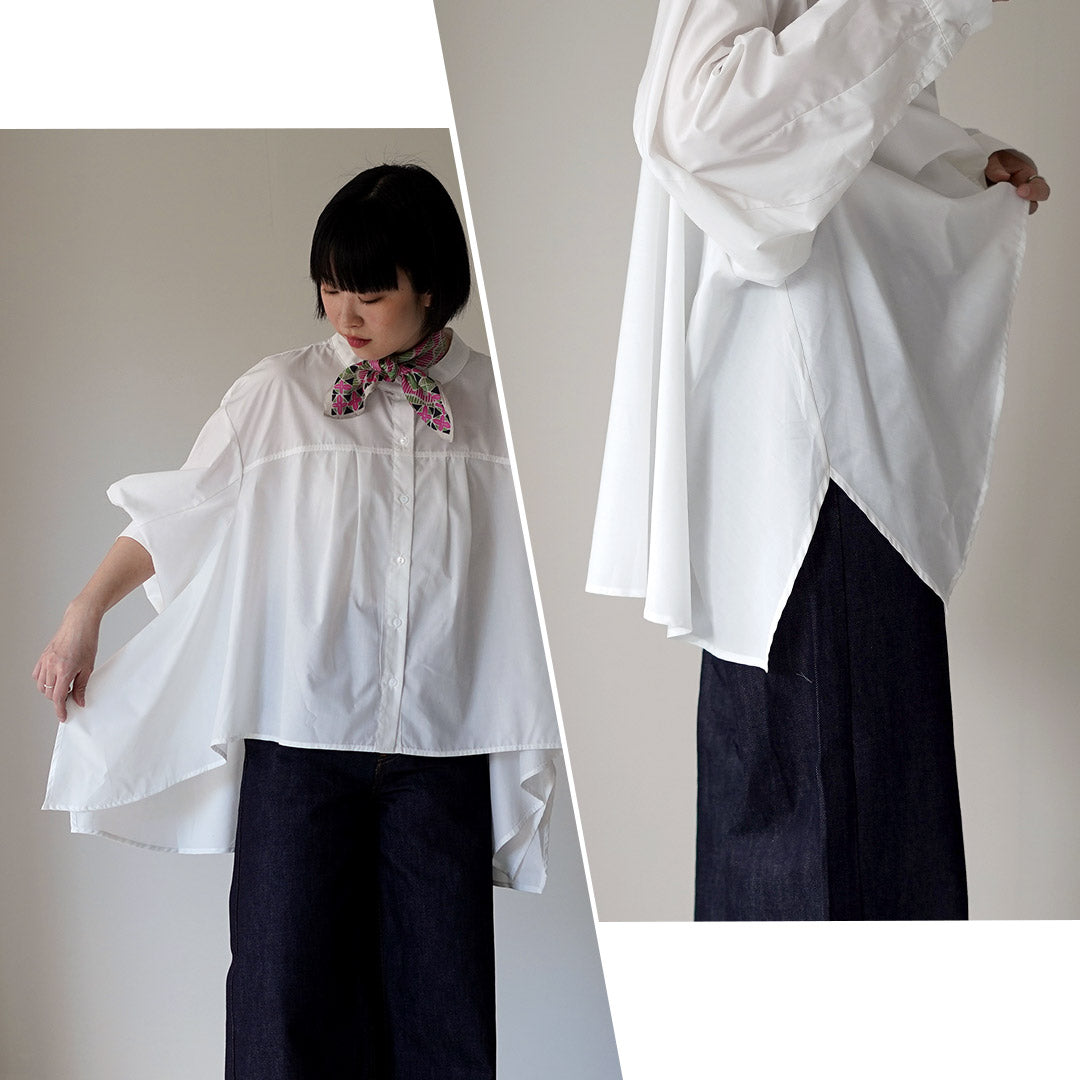 KELEN（ケレン） WAVY バルーンスリーブ フレアブラウス