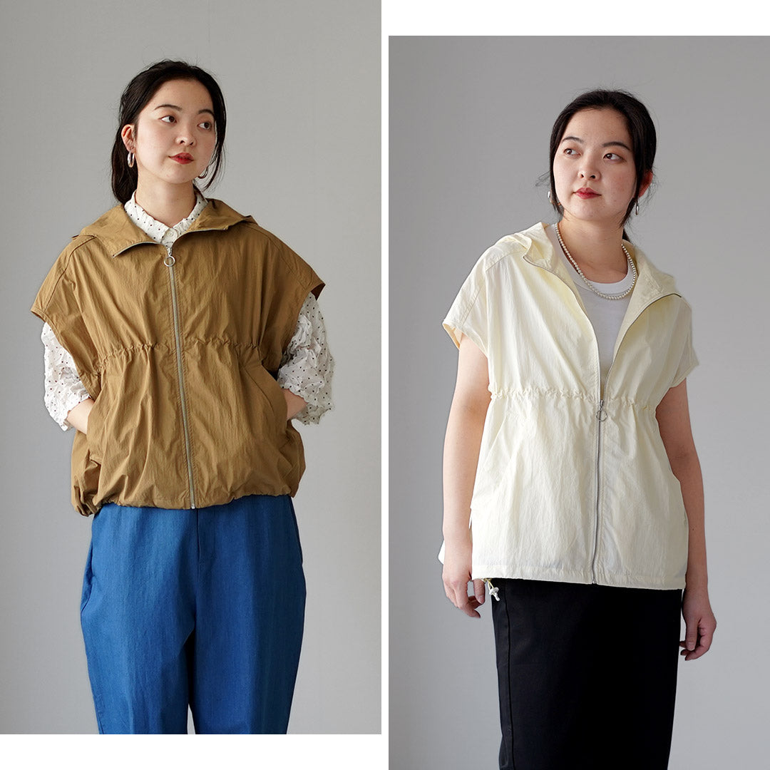 KELEN（ケレン） AROW ドロストデザイン フードベスト / レディース