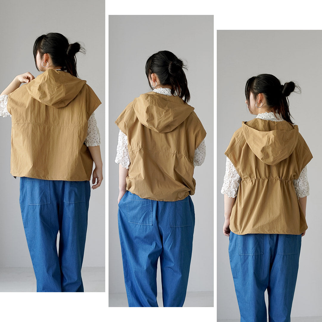 KELEN（ケレン） AROW ドロストデザイン フードベスト / レディース