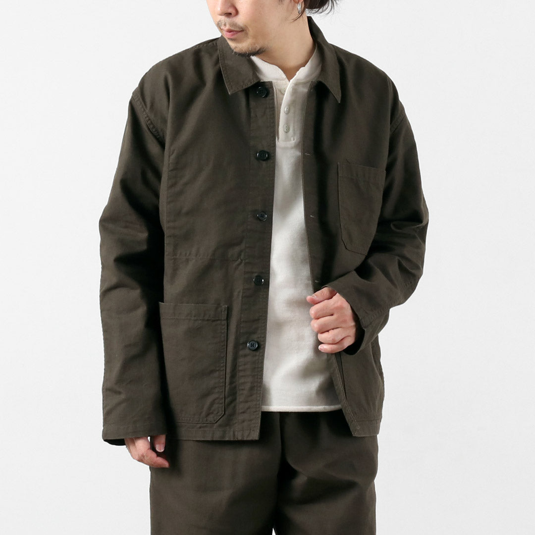 Blue refabric（ブルーリファブリック） ダック フレンチカバーオールジャケット 日本製