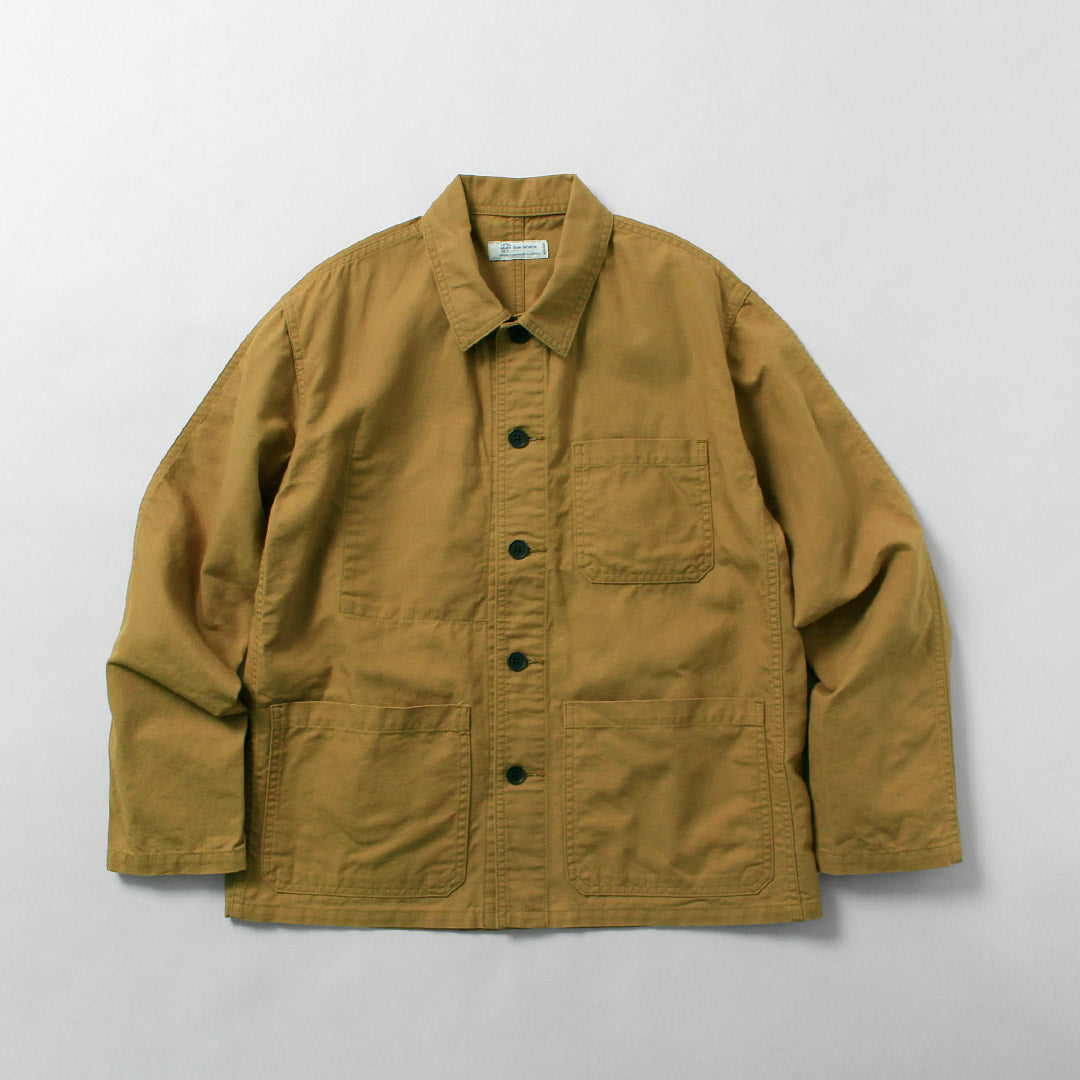 Blue refabric（ブルーリファブリック） ダック フレンチカバーオールジャケット 日本製