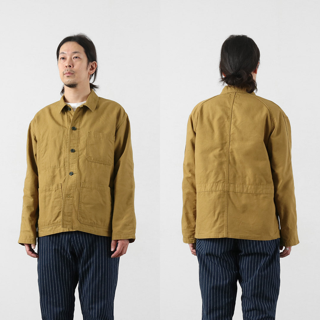 Blue refabric（ブルーリファブリック） ダック フレンチカバーオールジャケット 日本製