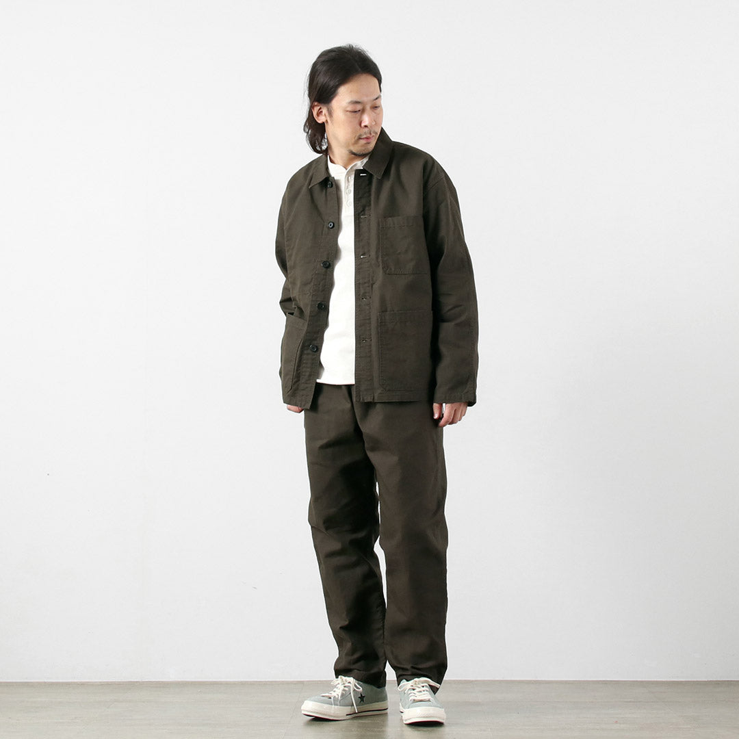 Blue refabric（ブルーリファブリック） ダック フレンチカバーオールジャケット 日本製