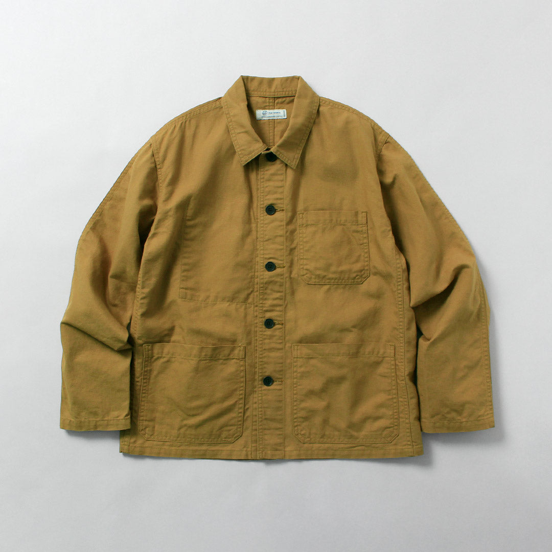 Blue refabric（ブルーリファブリック） ダック フレンチカバーオールジャケット 日本製