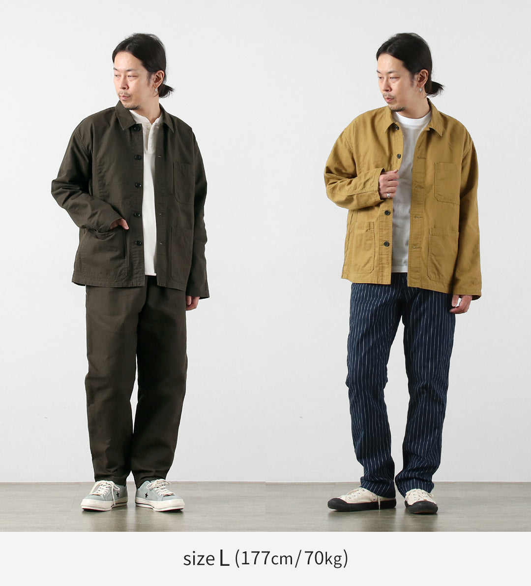 Blue refabric（ブルーリファブリック） ダック フレンチカバーオールジャケット 日本製