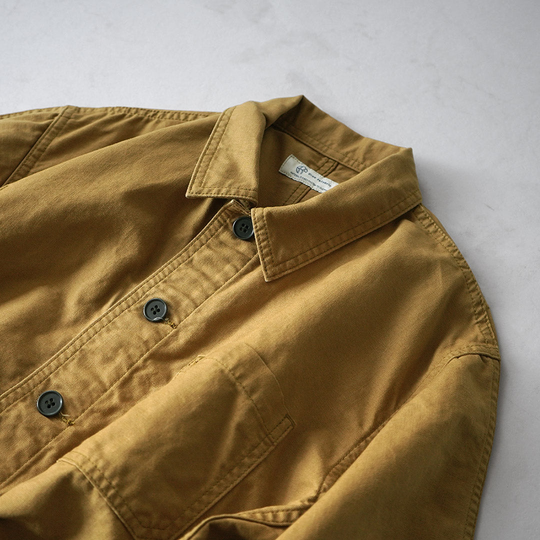 Blue refabric（ブルーリファブリック） ダック フレンチカバーオールジャケット 日本製