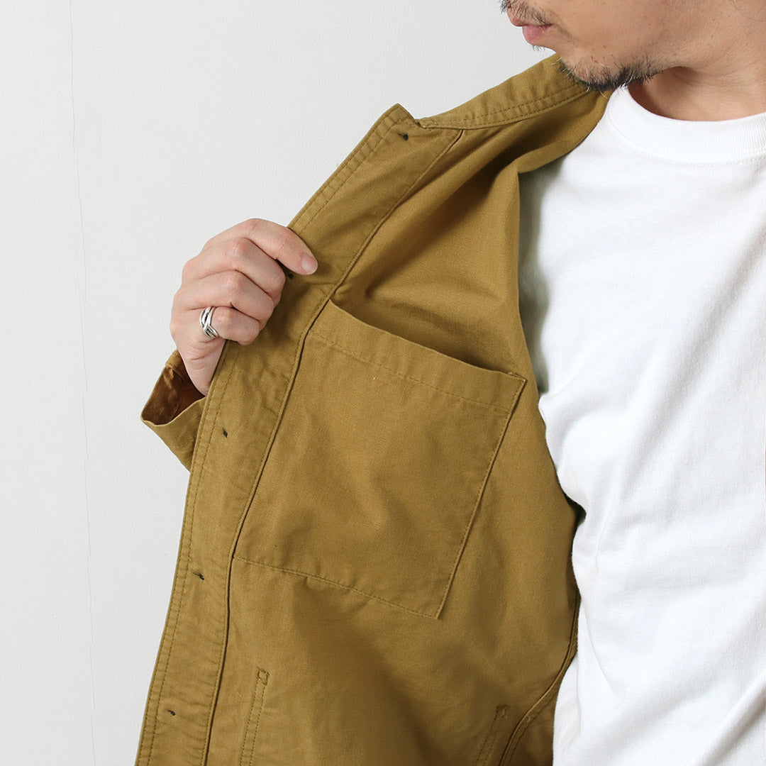 Blue refabric（ブルーリファブリック） ダック フレンチカバーオールジャケット 日本製