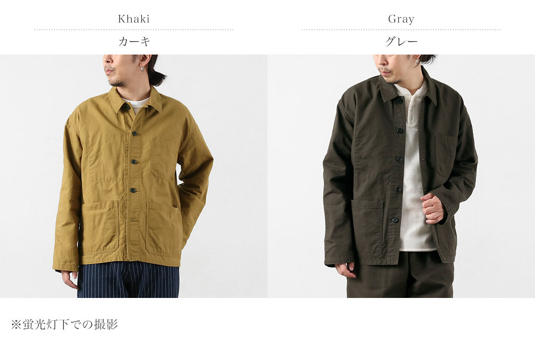 Blue refabric（ブルーリファブリック） ダック フレンチカバーオールジャケット 日本製