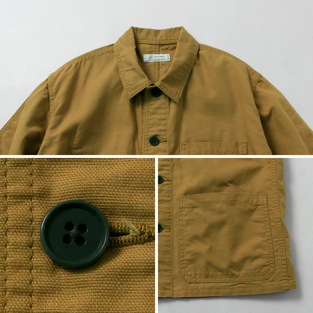 Blue refabric（ブルーリファブリック） ダック フレンチカバーオールジャケット 日本製