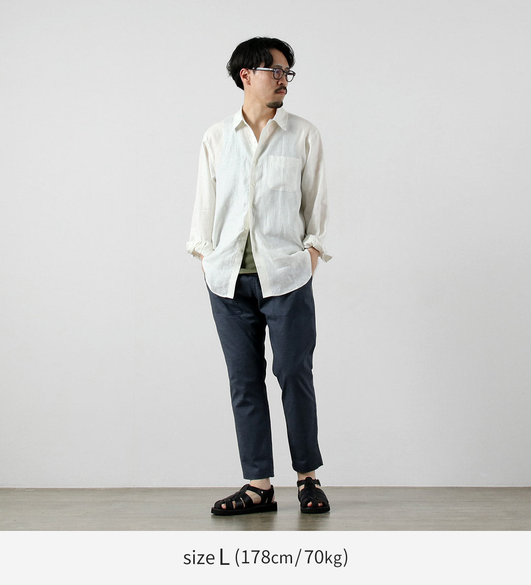 RE MADE IN TOKYO JAPAN（アールイー） ヘンプシャンブレー