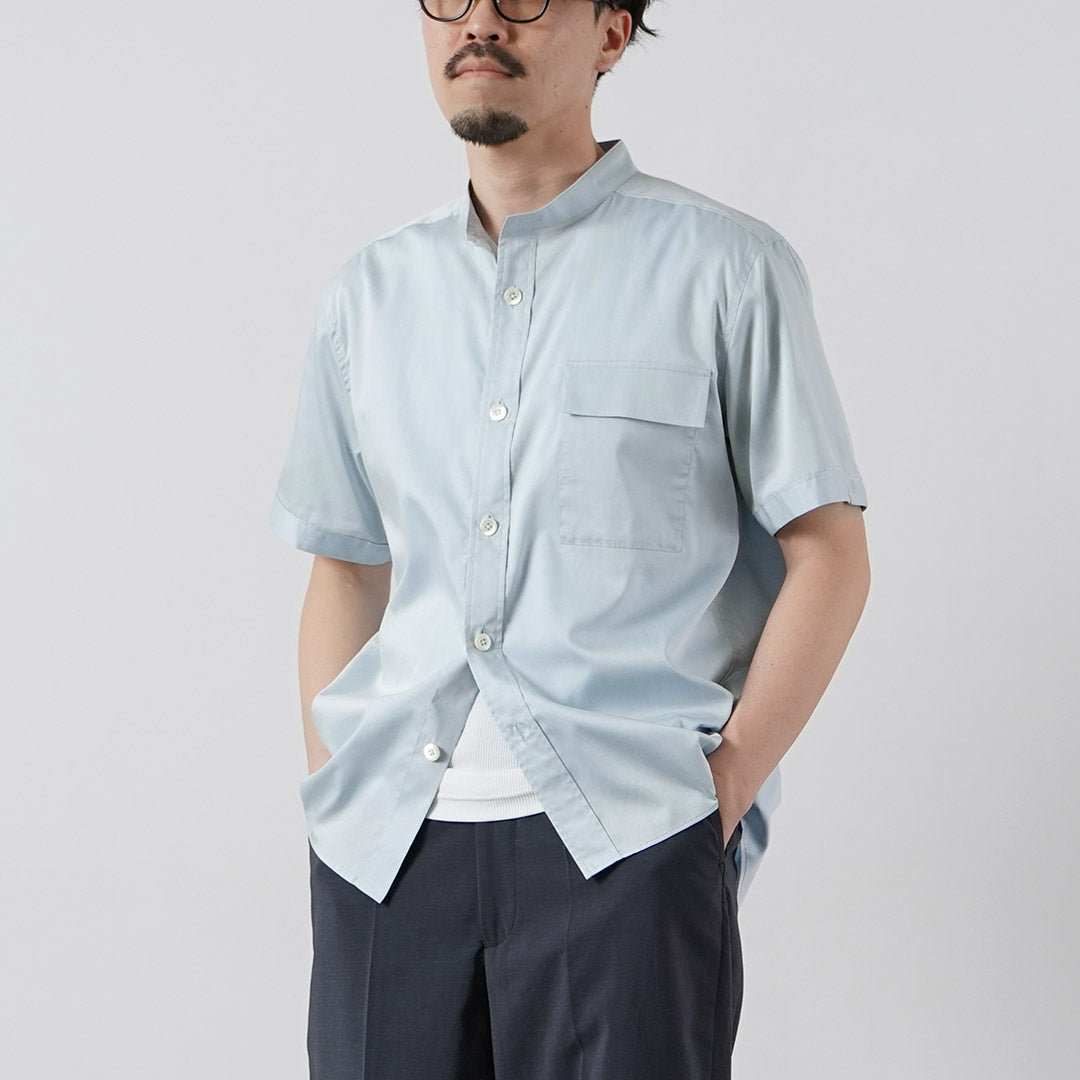 RE MADE IN TOKYO JAPAN（アールイー） 200番双糸 シャンブレーツイル 半袖 CPOシャツ 日本製 /
