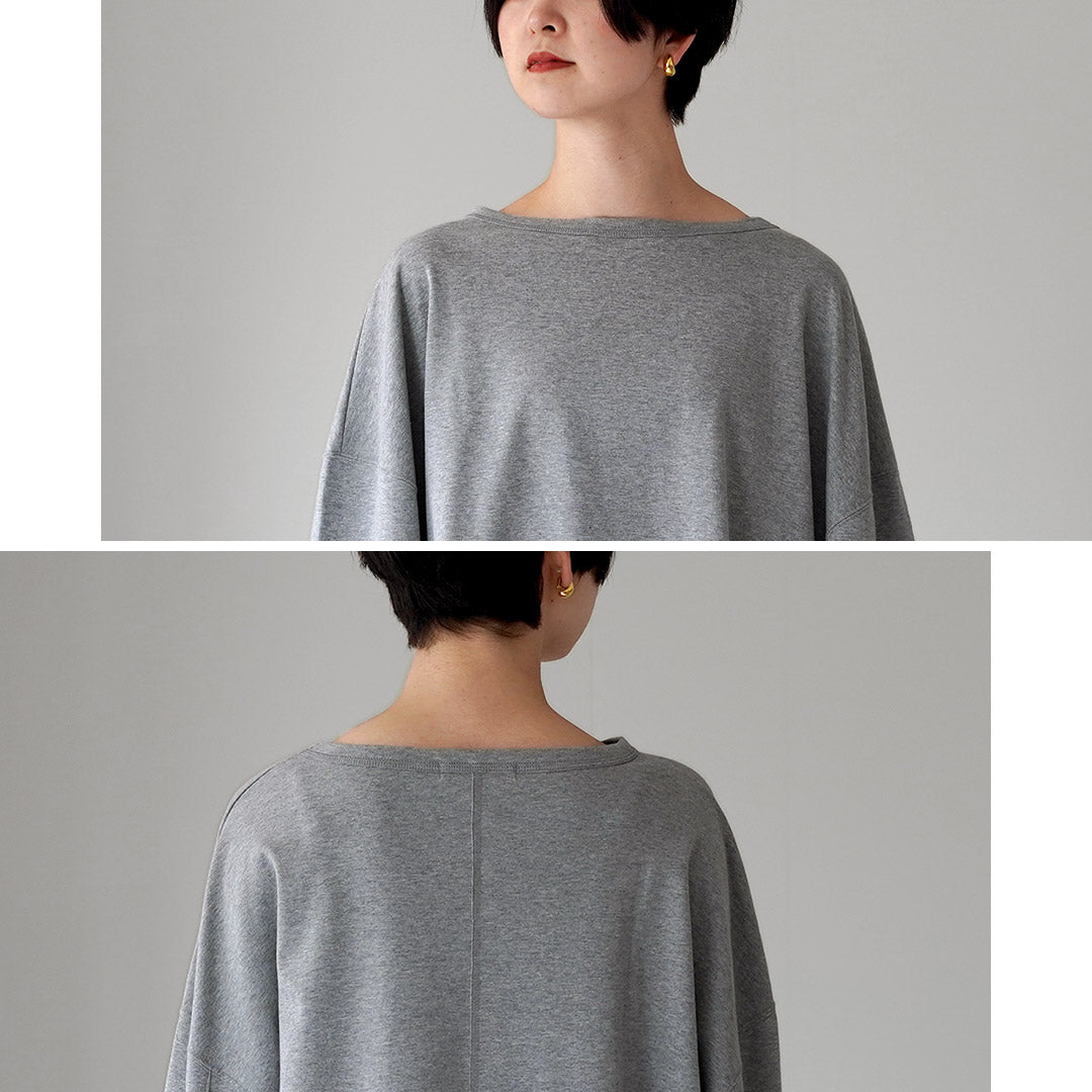 ETRE TOKYO（エトレトウキョウ） ボートネック カフス ロンTee 日本製