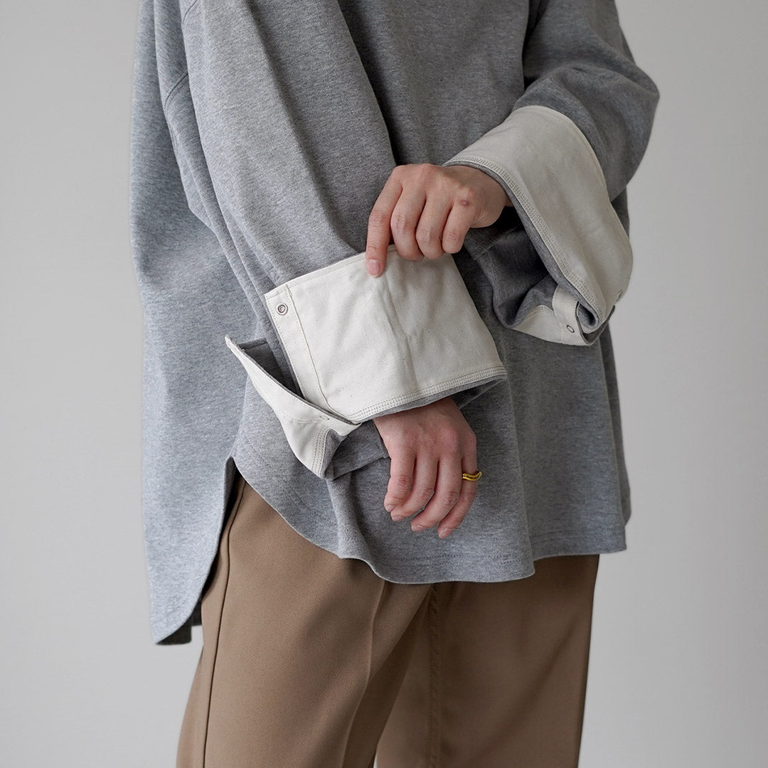 ETRETOKYO ボートネックカフスロンT グレー ETRE TOKYO - ボートネックカフスロンTee (GREY） | ADDICT WEB SHOP