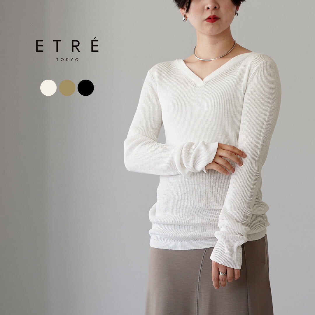 ETRE TOKYO（エトレトウキョウ） リネンヘルシーニットプルオーバー