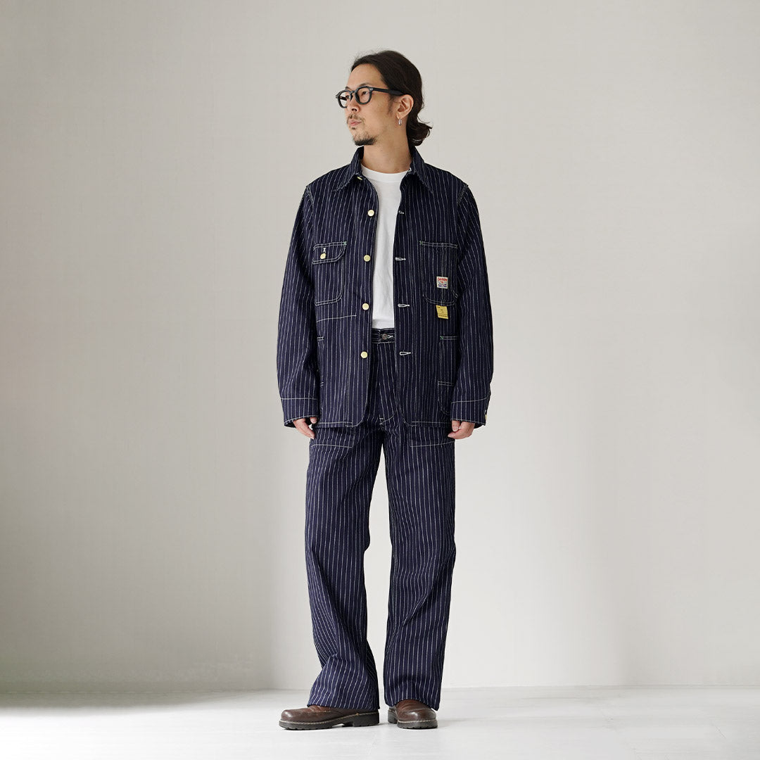 SUGAR CANE（シュガーケーン） 9oz ウォバッシュ ストライプ ワークコート 日本製