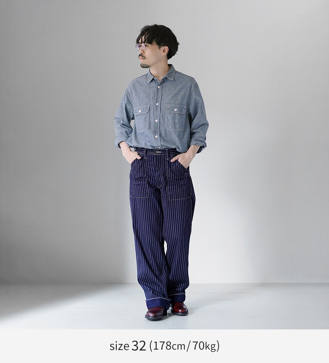 SUGAR CANE（シュガーケーン） 9oz ウォバッシュ ストライプ エンジニアパンツ 日本製