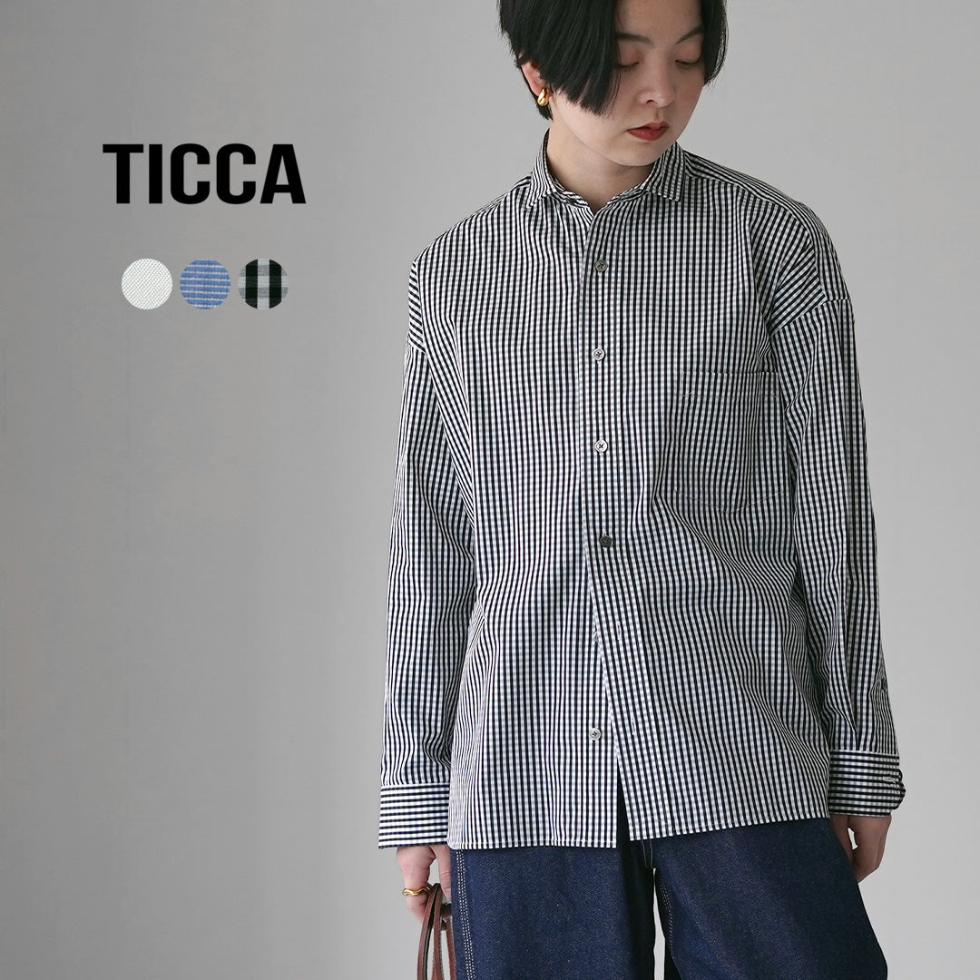 TICCA（ティッカ） スクエア ビッグシャツ 日本製