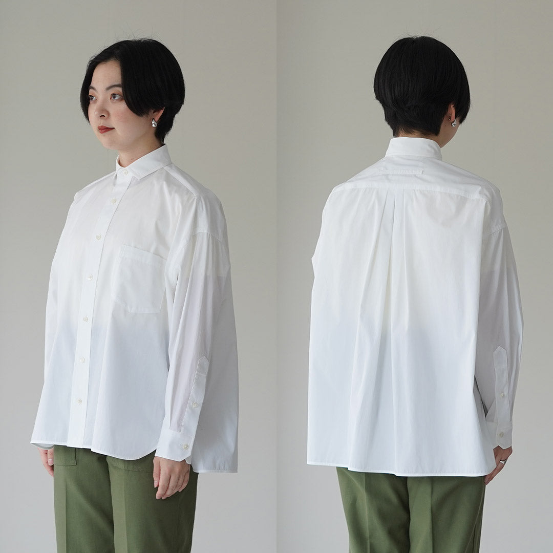 美品▲TICCA ティッカ /スクエアビッグシャツ▲コットン ゆったり ホワイト TICCA（ティッカ） スクエア ビッグシャツ 日本製 / レディース