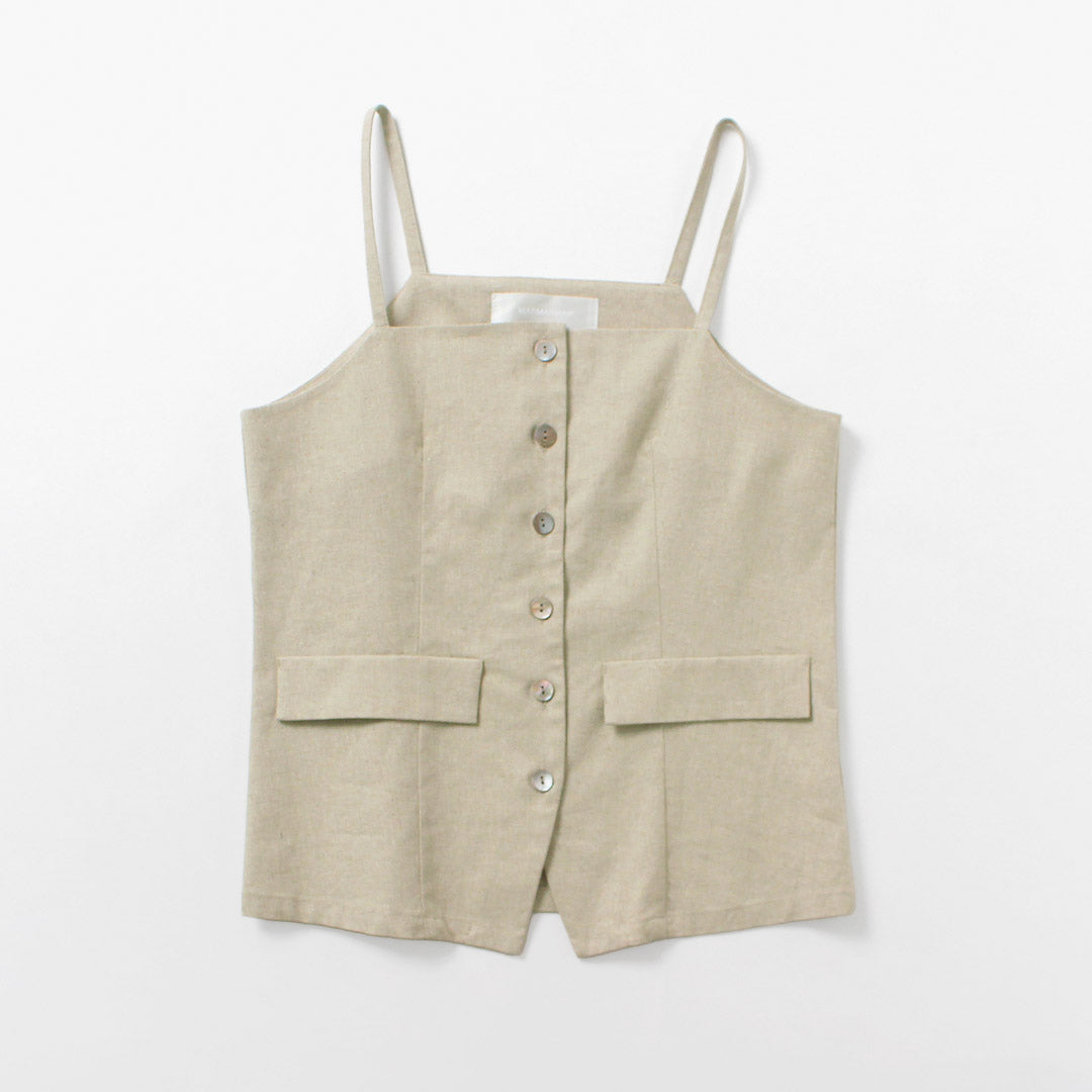 MARMARMAR（マーマーマー） リネンブレンド ビスチェライクベスト 日本製