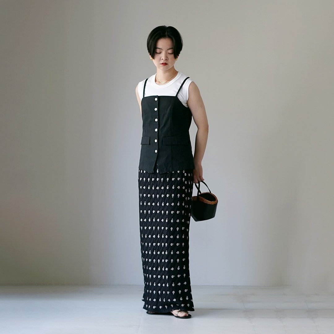 MARMARMAR（マーマーマー） リネンブレンド ビスチェライクベスト 日本製