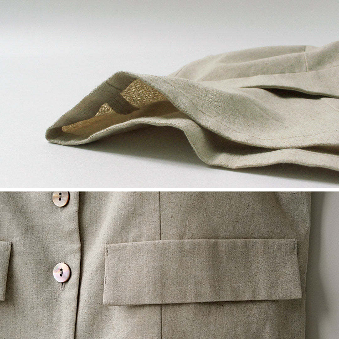 MARMARMAR（マーマーマー） リネンブレンド ビスチェライクベスト 日本製