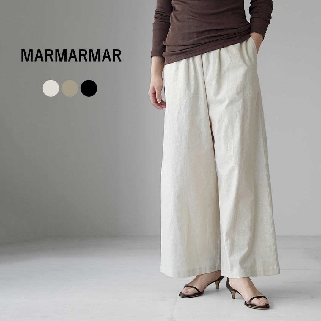 MARMARMAR（マーマーマー） リネンブレンド ワイドパンツ 日本製