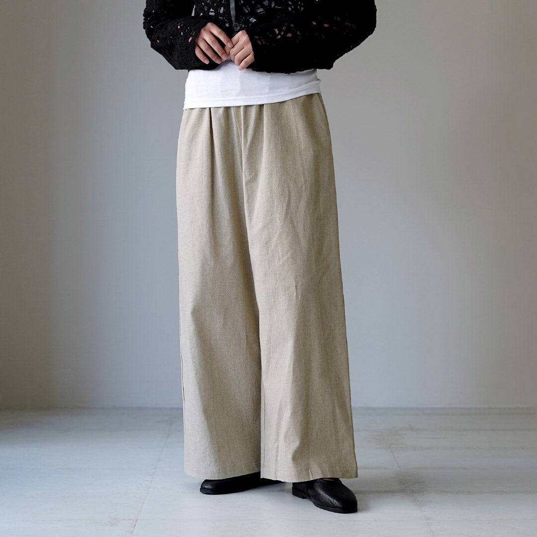MARMARMAR（マーマーマー） リネンブレンド ワイドパンツ 日本製