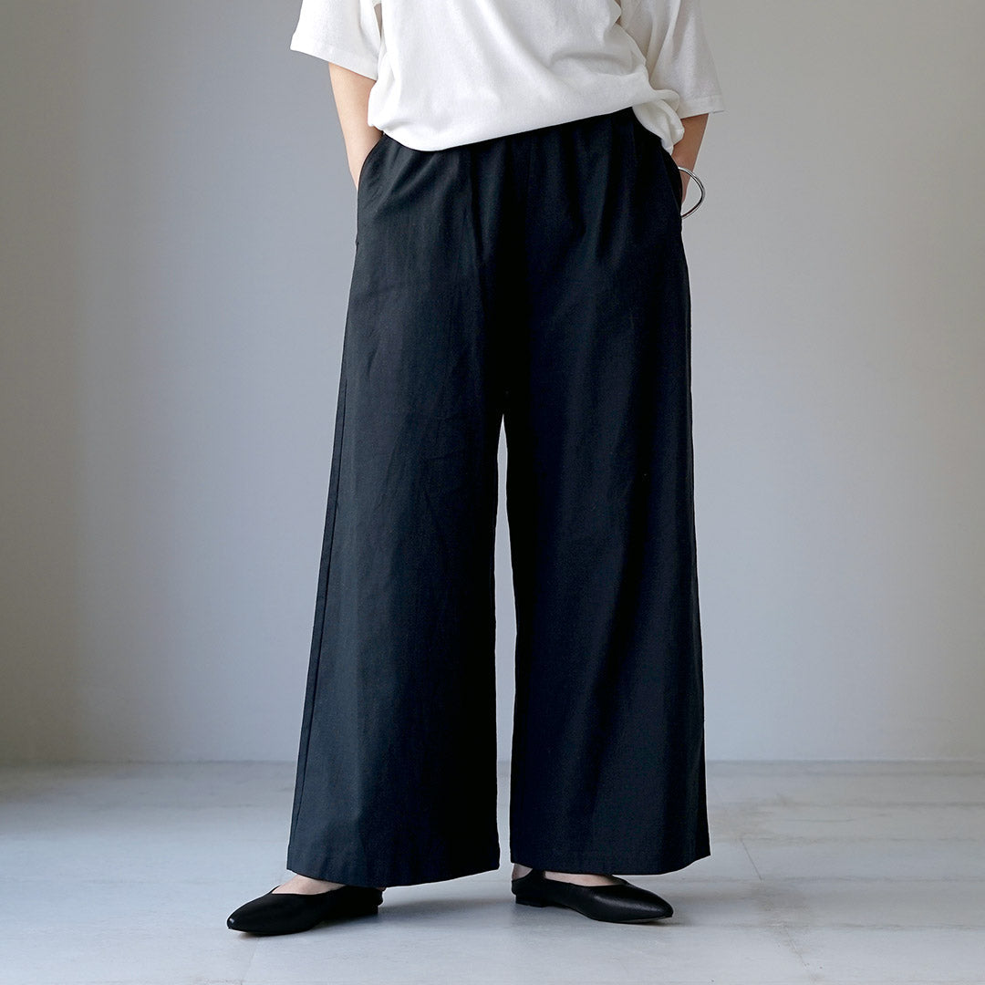 MARMARMAR（マーマーマー） リネンブレンド ワイドパンツ 日本製