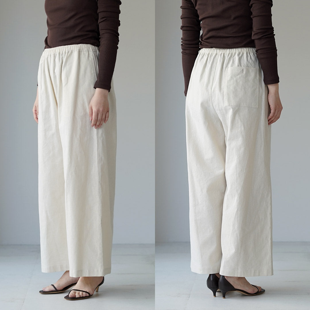 MARMARMAR（マーマーマー） リネンブレンド ワイドパンツ 日本製