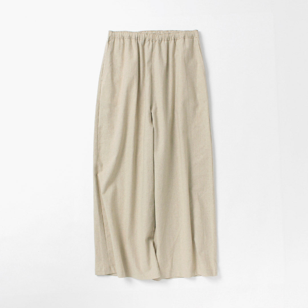 MARMARMAR（マーマーマー） リネンブレンド ワイドパンツ 日本製
