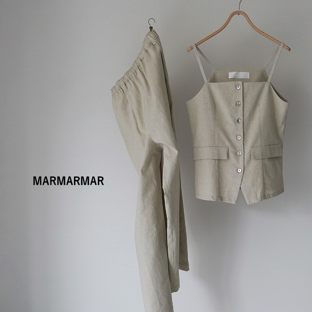 MARMARMAR（マーマーマー） リネンブレンド ワイドパンツ 日本製