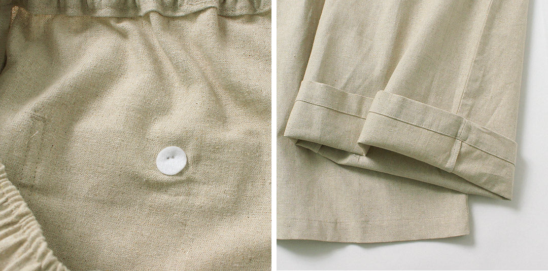 MARMARMAR（マーマーマー） リネンブレンド ワイドパンツ 日本製