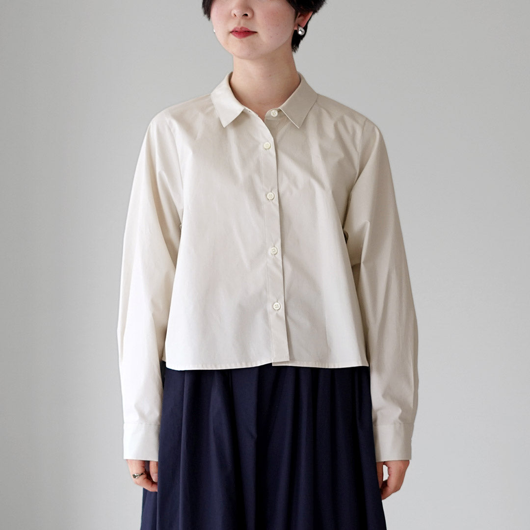 MARMARMAR（マーマーマー） ショートバック フリルシャツ 日本製