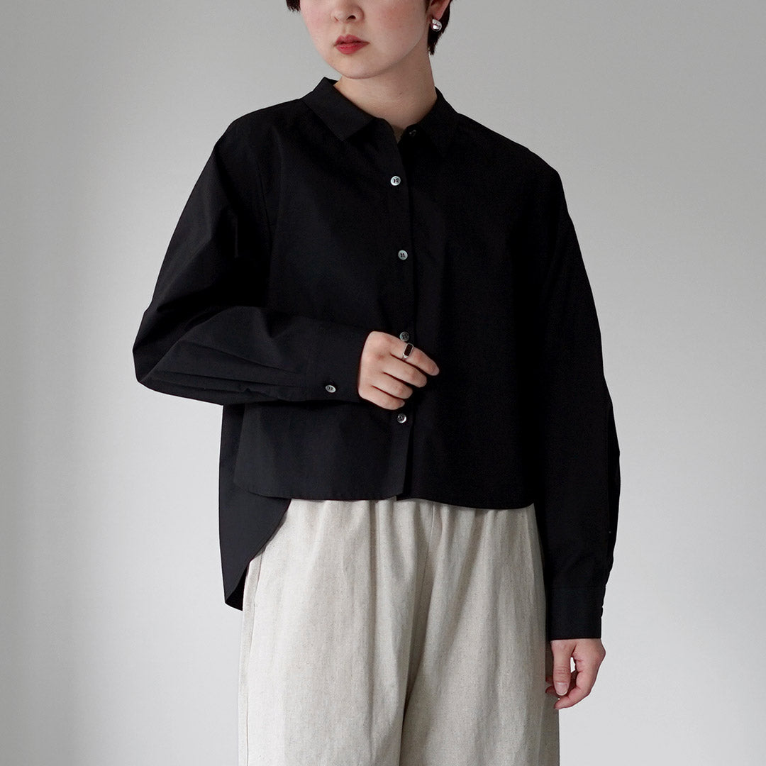 MARMARMAR（マーマーマー） ショートバック フリルシャツ 日本製