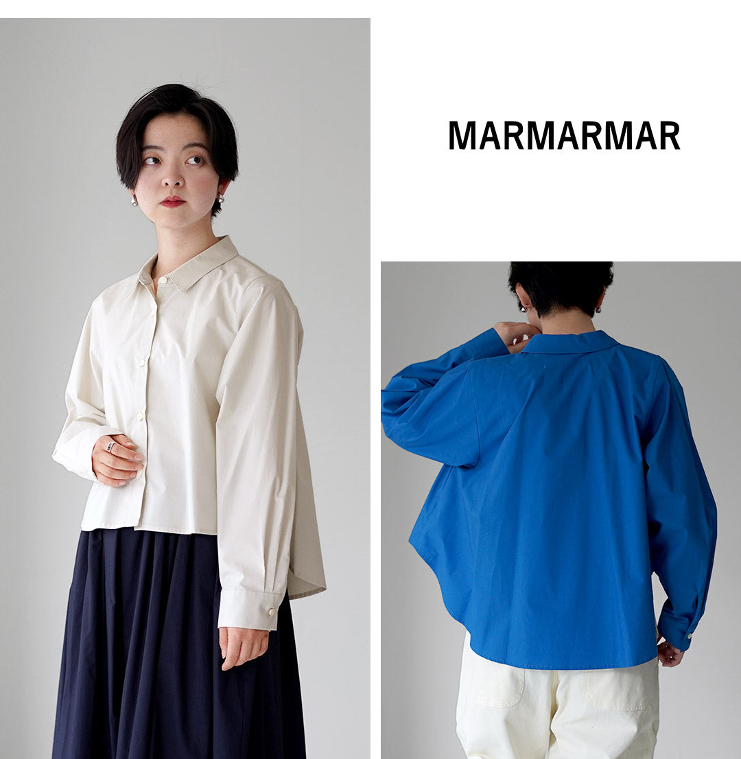 MARMARMAR（マーマーマー） ショートバック フリルシャツ 日本製
