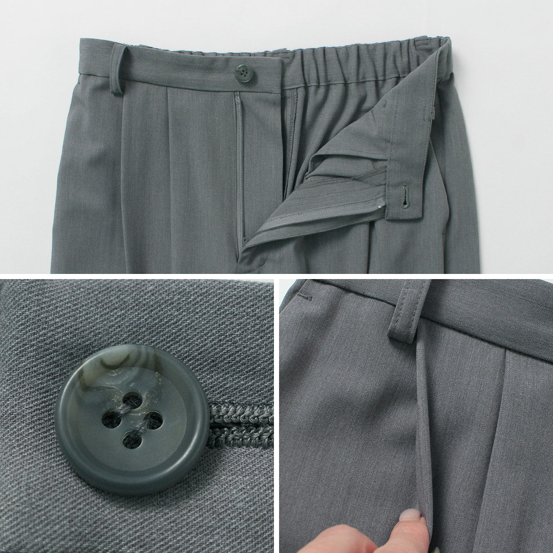 MARMARMAR（マーマーマー） ハイウエスト ワイドトラウザー パンツ 日本製