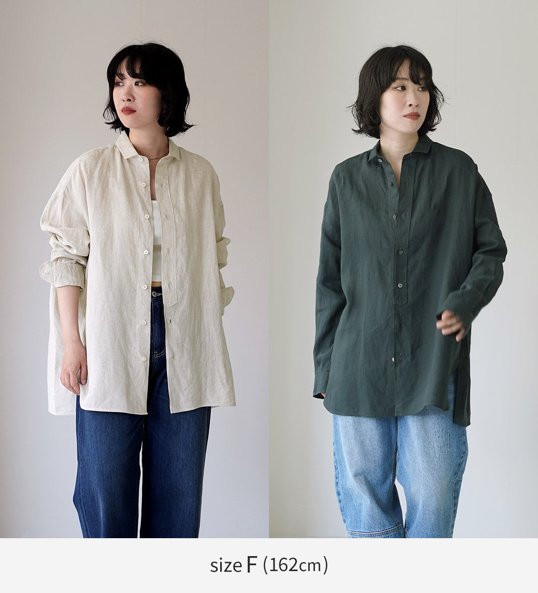 TICCA（ティッカ） リネン スクエアビッグシャツuni 日本製