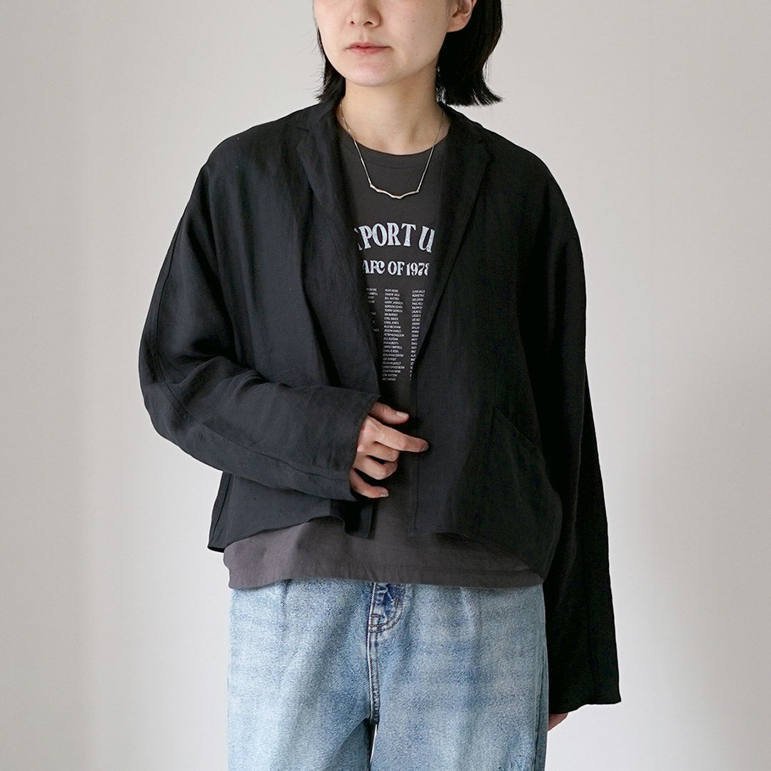 TICCA（ティッカ） リネン シャツジャケット テーラードジャケット 日本製
