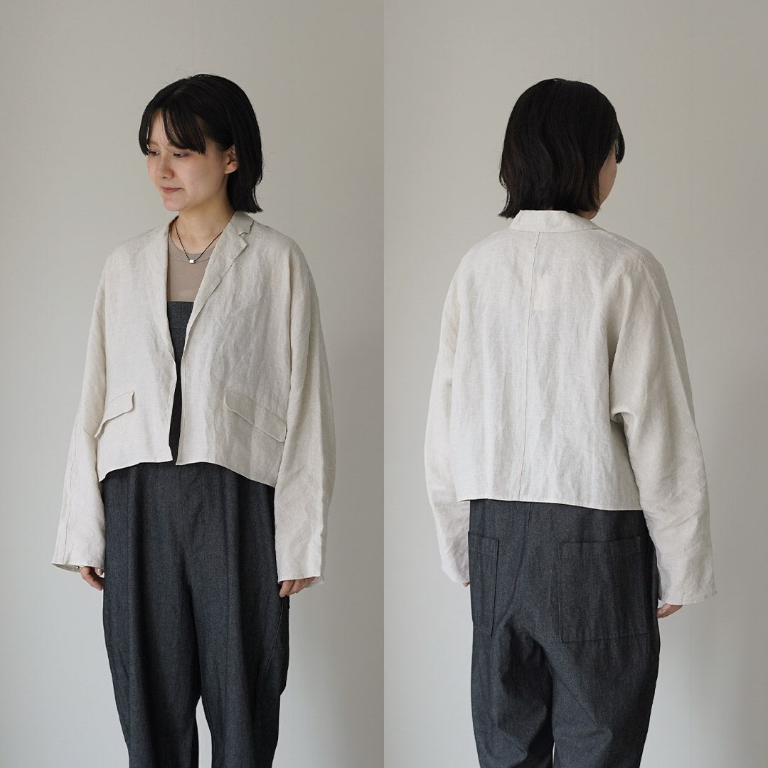 TICCA（ティッカ） リネン シャツジャケット テーラードジャケット