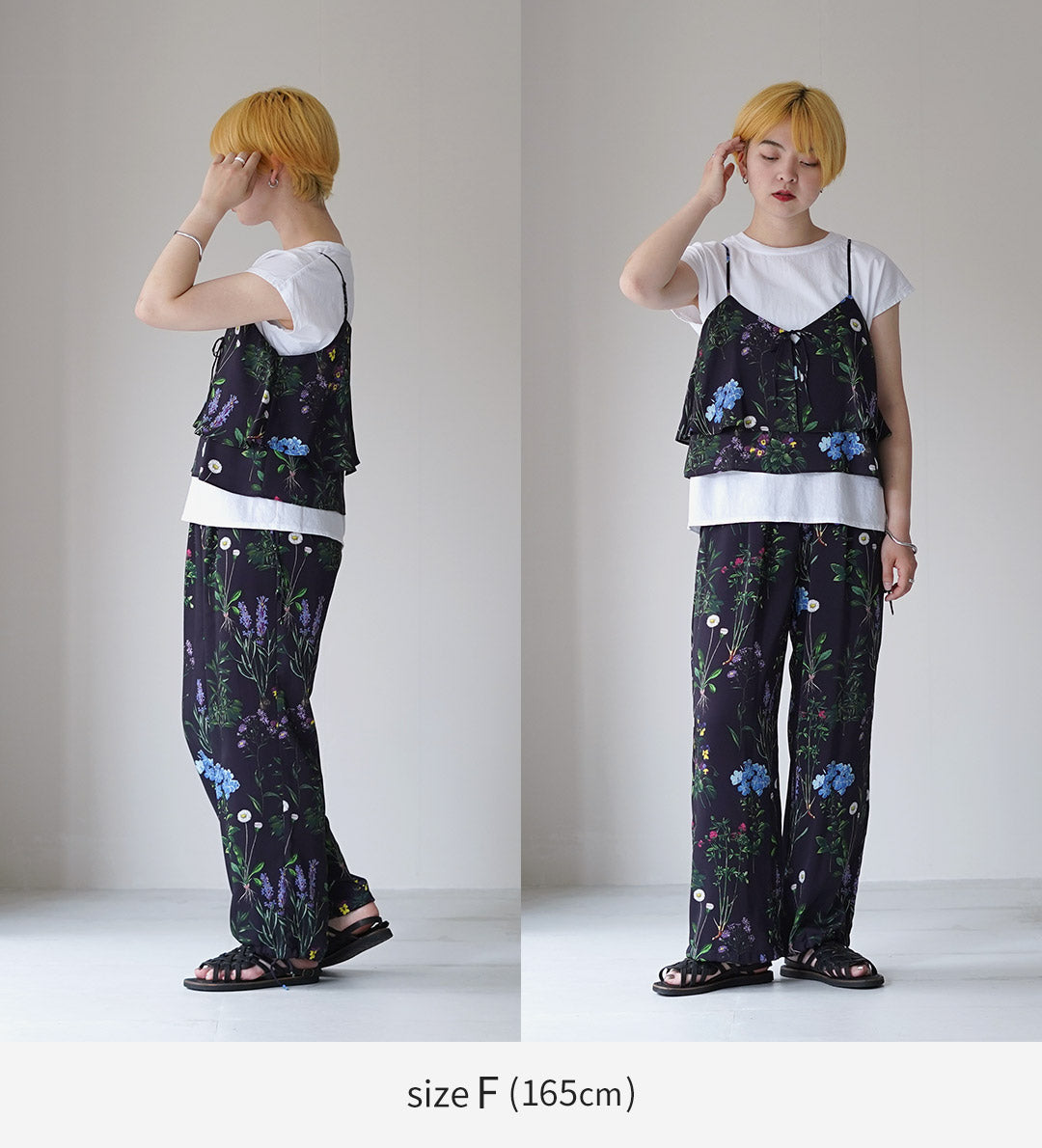 TICCA（ティッカ） 2way フラワープリント ビスチェ 日本製