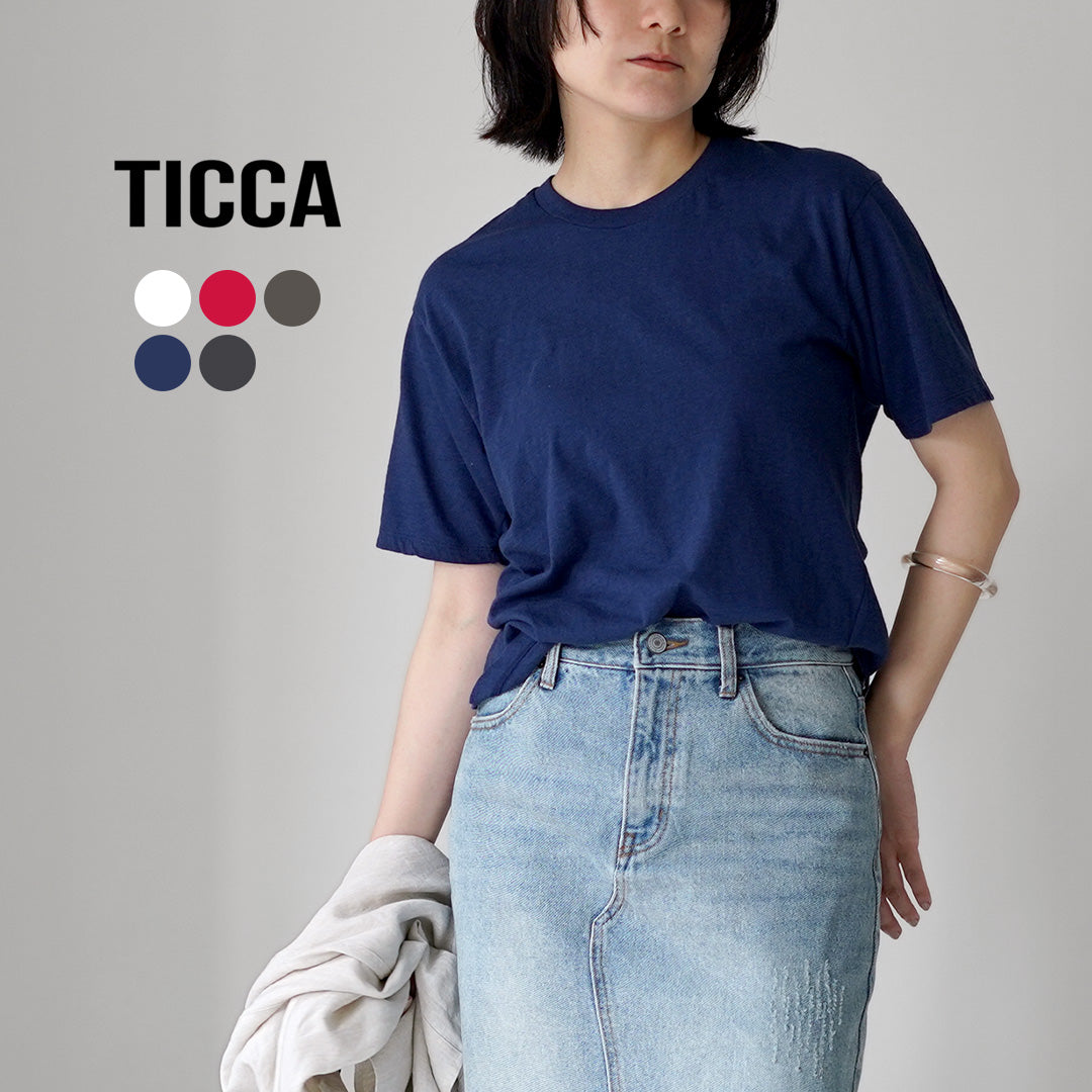 TICCA（ティッカ） エンブロイダリーTシャツ 日本製